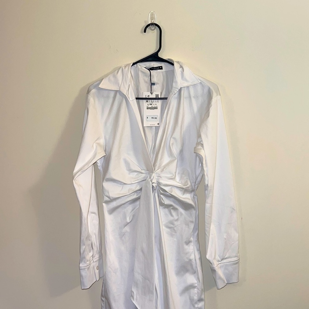 NWT Zara mini long sleeve dress